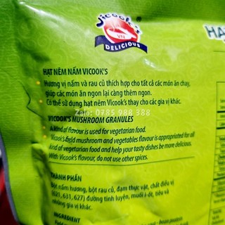 HẠT NÊM CHAY NẤM VICOOK 200G (GÓI)