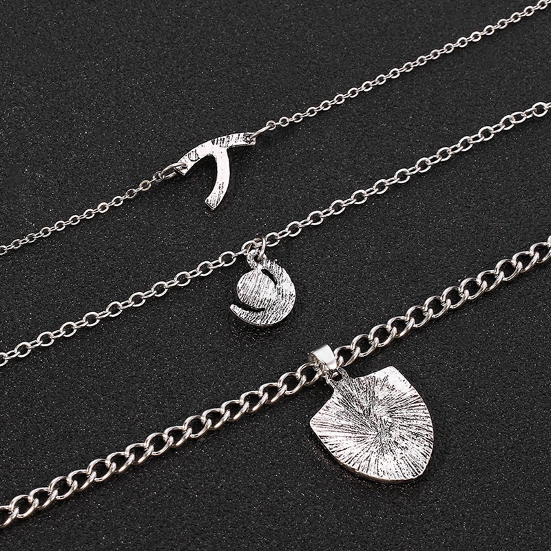 Ygt Vòng cổ Choker Nhiều Lớp Mặt Hình Anime The Seven Deadly Sins Meliodas Nanatsu no Taizai Cổ Điển Dành Cho Nữ