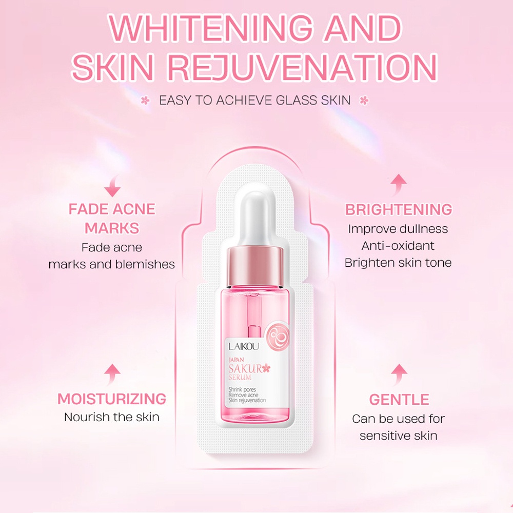 Serum LAIKOU Hoa Anh Đào Làm Trắng Chăm Sóc Da Mặt Và Làm Sáng Da