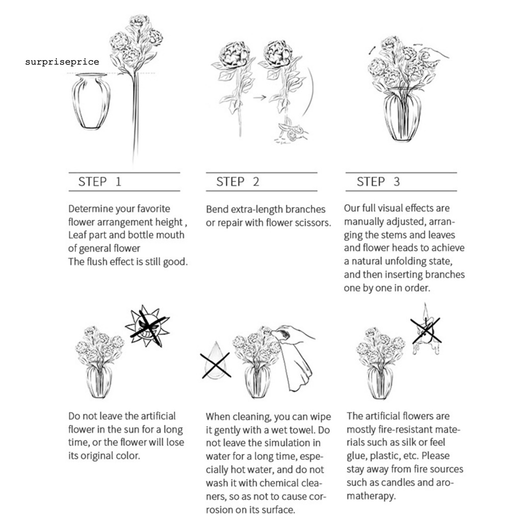 1 Bó Hoa Giả Không Phai Màu An Toàn Cho Văn Phòng