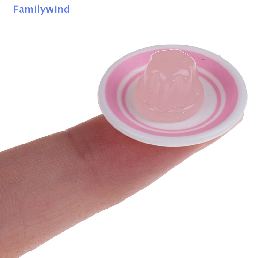 Set 4 Mô Hình Bánh Pudding Tỉ Lệ 1 / 12 1 / 6 Cho Nhà Búp Bê