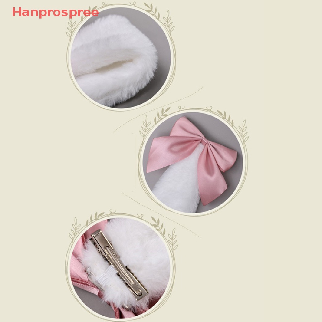 Kẹp Tóc Nơ Tai Thỏ Dễ Thương Phong Cách Lolita