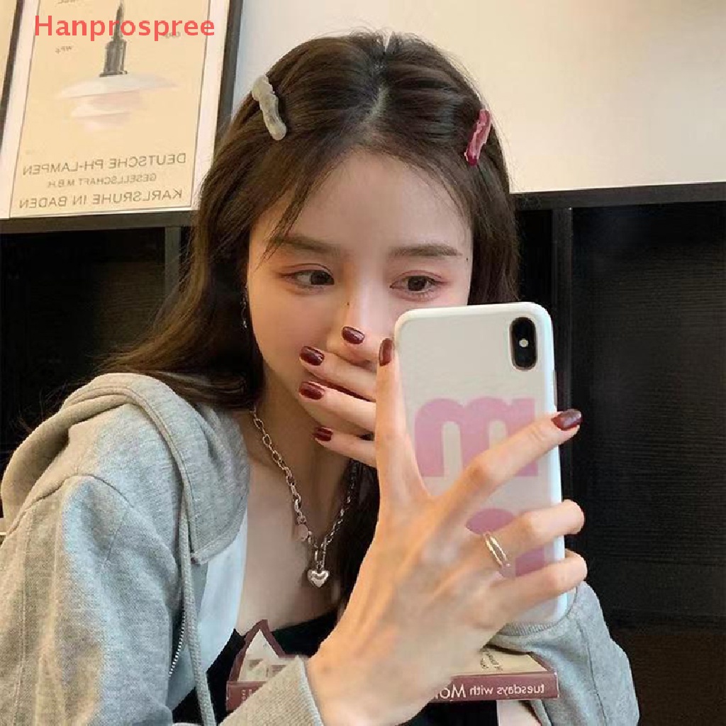 Kẹp Tóc Mái Lượn Sóng Bằng Nhựa Resin Phong Cách Hàn Quốc Cổ Điển Mới Cho Nữ