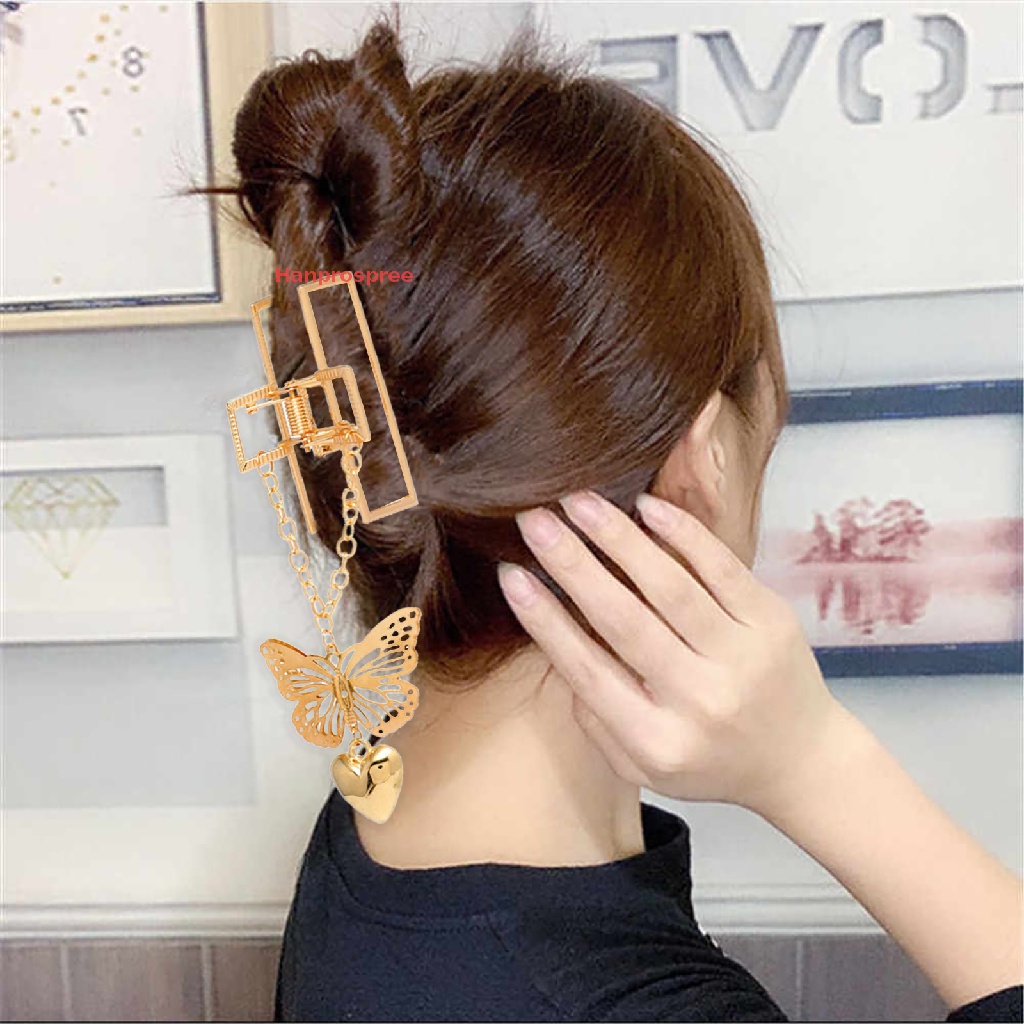 Set 3 Kẹp Tóc Bướm Kim Loại