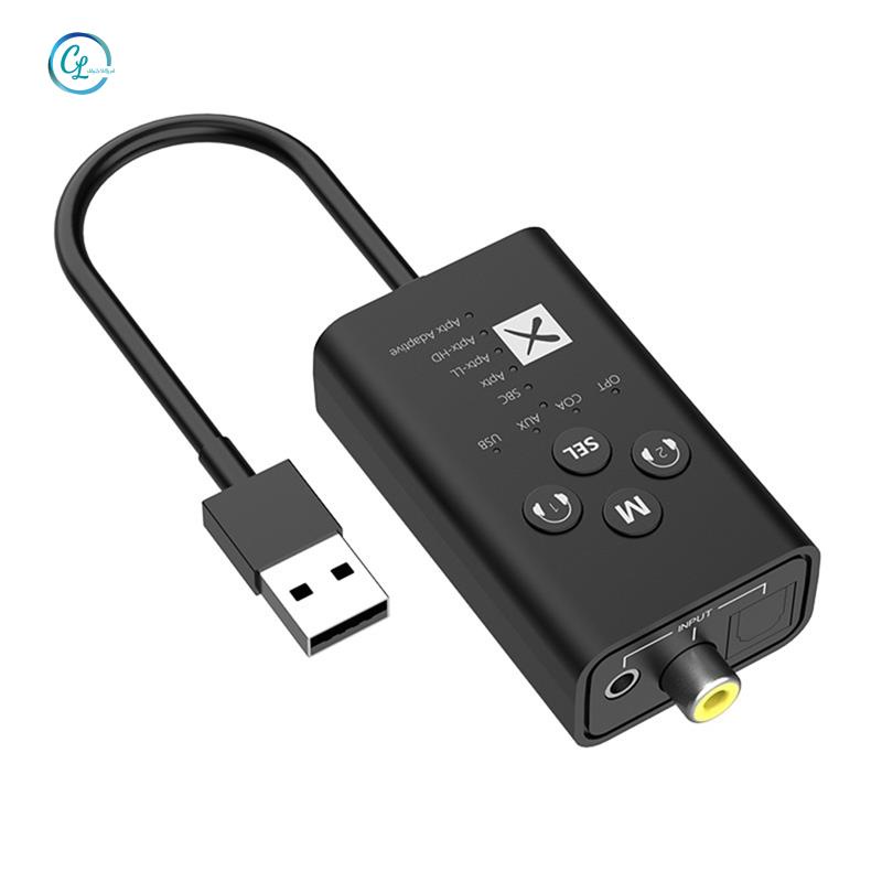Bộ ChuyểN ĐổI Âm Thanh 24Bit Bluetooth 5.2 AptX LL HD 3.5mm AUX Không Dây