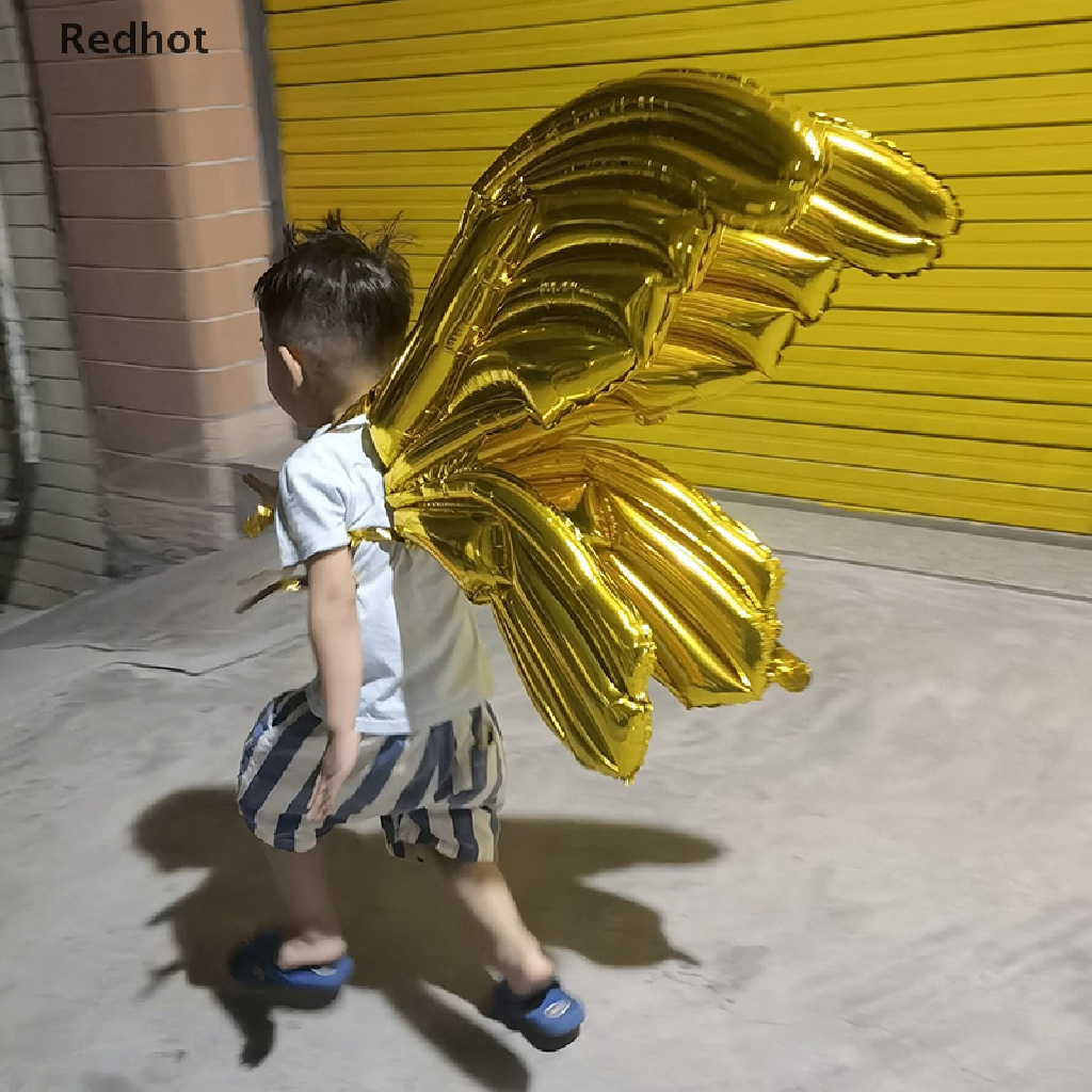 &lt; Redhot &gt; Bong Bóng Lá Nhôm Hình Cánh Bướm Thiên Thần Cho Các Hoạt Động Ngoài Trời Trẻ Em Đang Giảm
