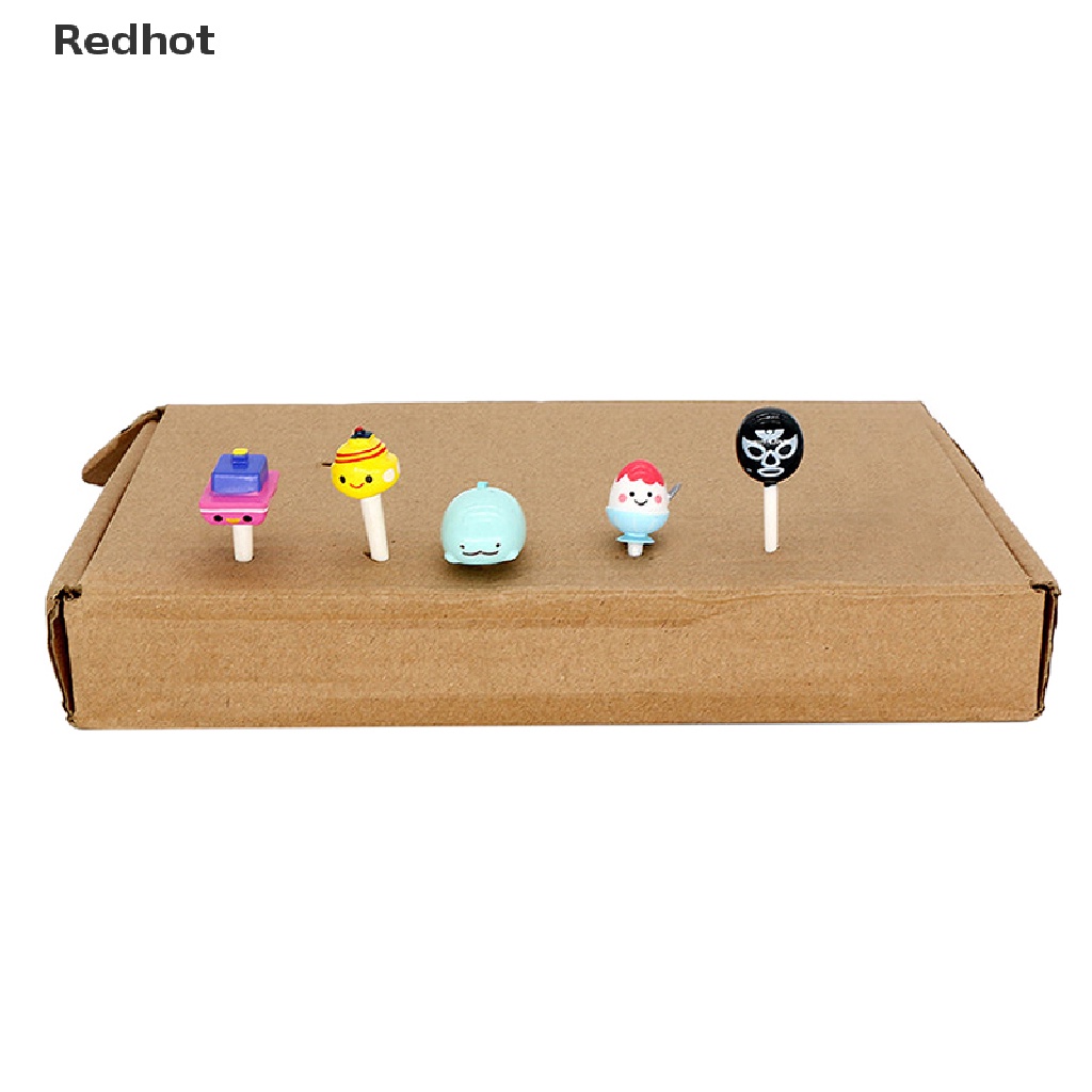 &lt; Redhot &gt; Bộ 5 Nĩa Ăn Trái Cây Hình Động Vật Hoạt Hình Sáng Tạo Cho Bé