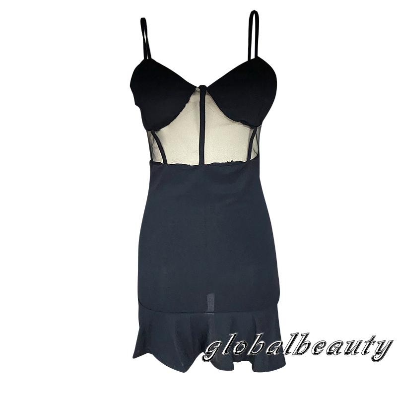 Đầm Đuôi Cá Sát Nách Phối Lưới Thời Trang Mùa Hè Cho Nữ 00GB