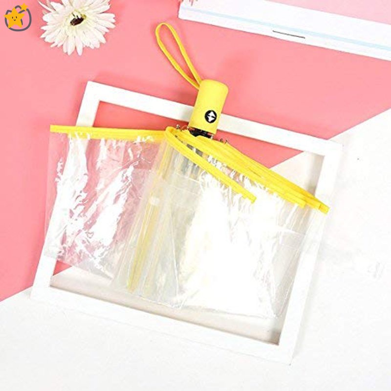 Toàn Bộ Dù Gấp Tự Động Trong Suốt Nhỏ Gọn Nhẹ Và Nhỏ Gọn Cho Nam Và Nữ YKT JP6