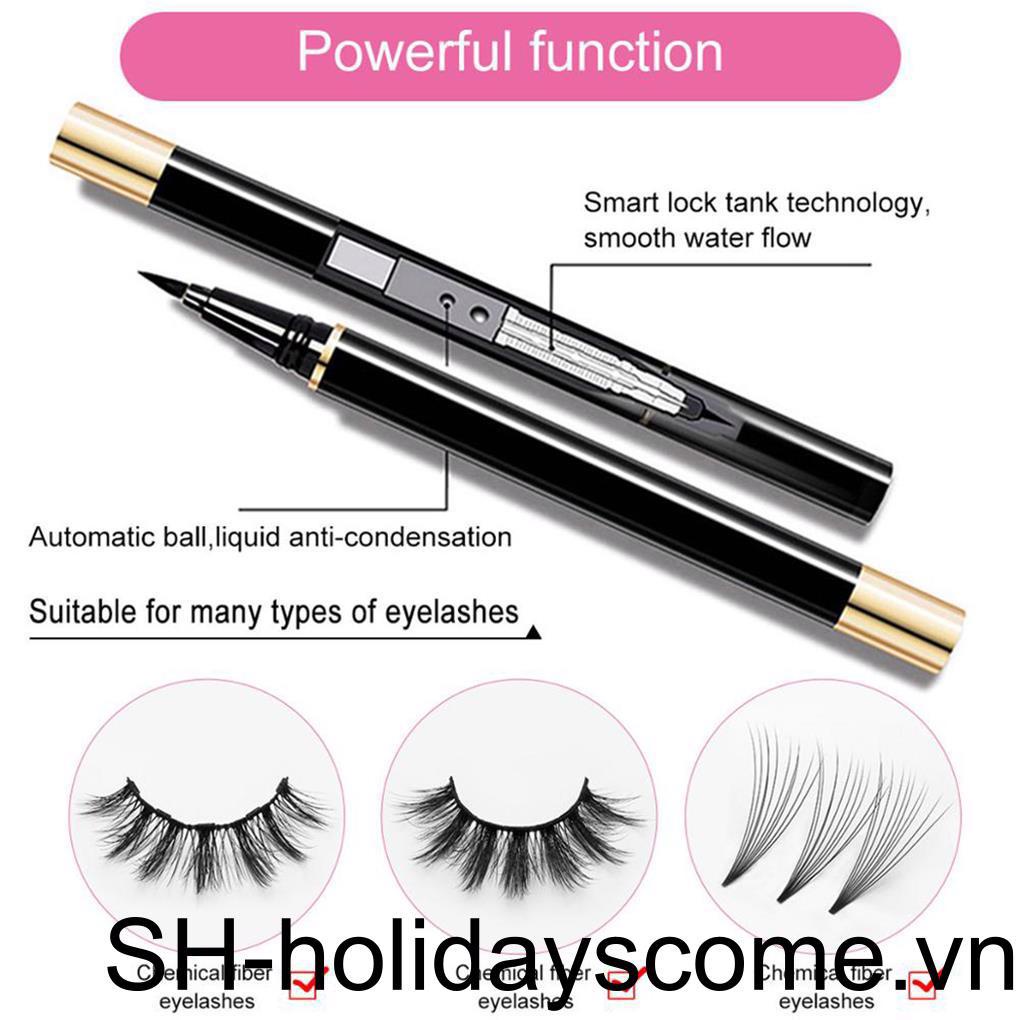 Bộ 3 Cặp Lông Mi Giả + Bút Kẻ Mắt Dạng Lỏng + Mascara Có Thể Tái Sử