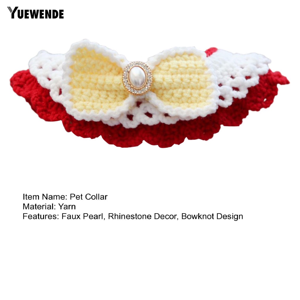 Yue.z Khăn Quàng Cổ Hai Lớp Đính Đá Trang Trí Chụp Ảnh Cho Chó Mèo Nhỏ Dành Cho Bạn Nữ