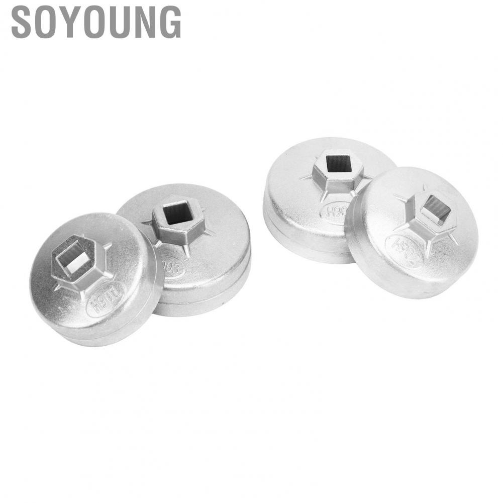 Soyoung Oil Filter Removal Tool  4Pcs Wrench Aluminum Alloy Heavy Duty Rugged Construction Durable for A8