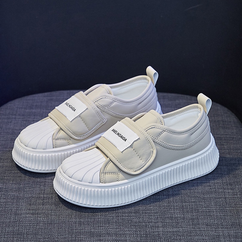 Giày Thể Thao Trắng Quai Dán Phong Cách Hàn Quốc Thời Trang Mùa Xuân Mới Cho Nữ Sinh Crush119