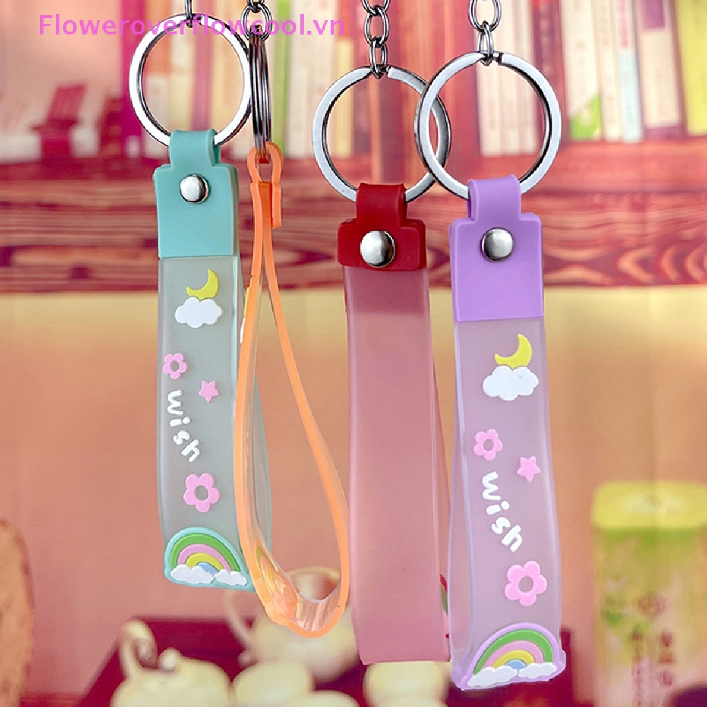 Coollady Móc Khóa Hình Bánh Donut Bằng PVC Dễ Thương Cho Cặp Đôi