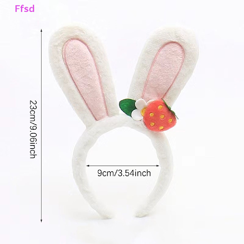 {Ffsd} Băng Đô Tai Thỏ / Dâu Tây / Hoa Hướng Dương / Tai Thỏ Quà Tặng Sinh Nhật Lễ Phục Sinh Cho Bé Gái