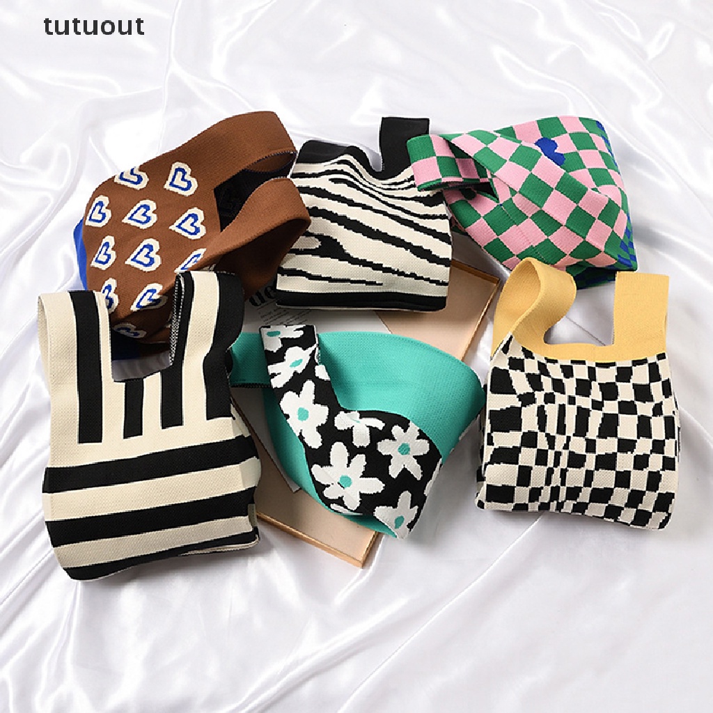 1 Túi Đeo Chéo Dệt Kim Thời Trang Boho Cho Nữ