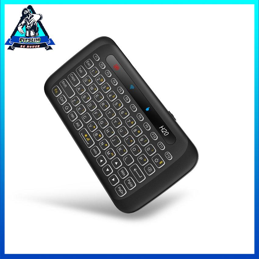 H20 Touch Bàn phím không dây mini hai mặt di chuột toàn màn hình 3 đèn nền có thể điều chỉnh theo giai đoạn Tự động xoay [U/17]