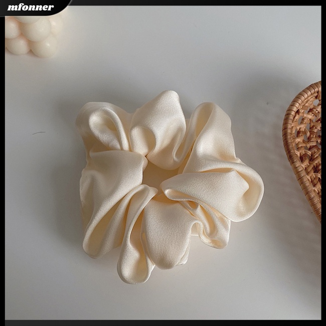 Dây Cột Tóc Scrunchies Bằng Vải Màu Sắc Ngọt Ngào Đơn Giản