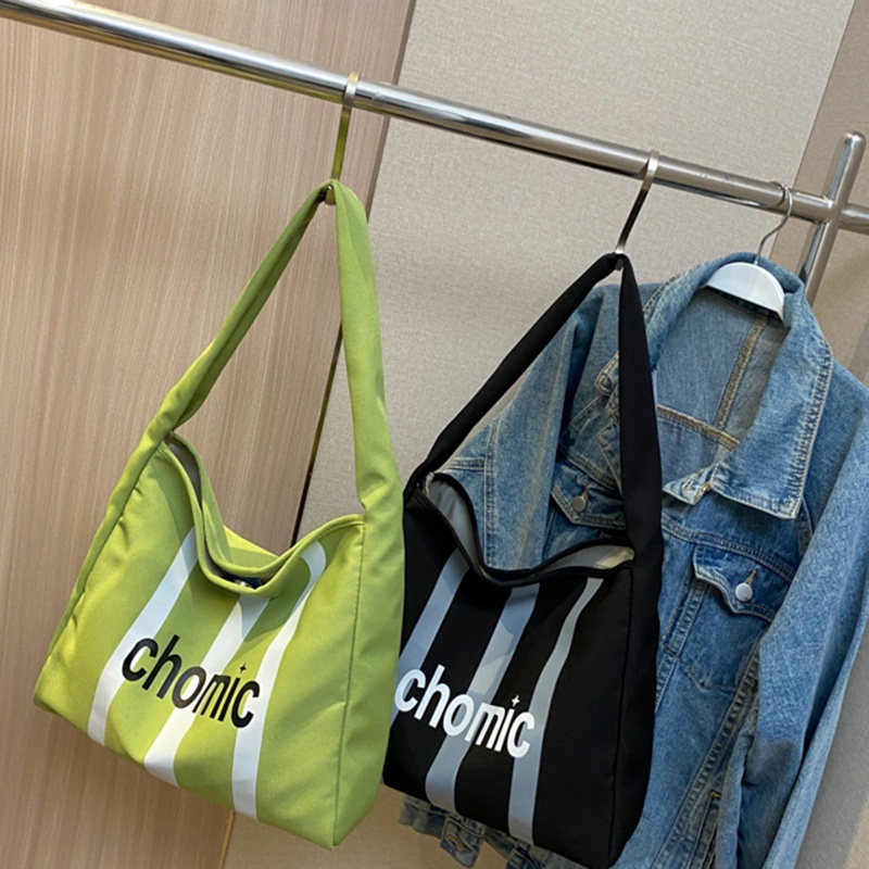 Túi tote Đeo Một Bên Vai Sức Chứa Lớn Màu Tương Phản Dễ Phối Đồ Cho Nữ