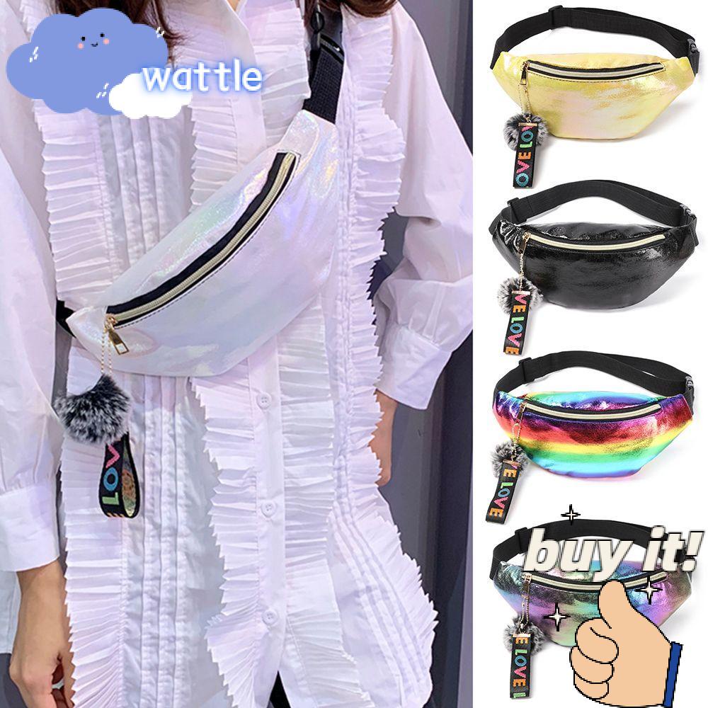 Túi Đeo Chéo Ngực Đính Kim Sa Lấp Lánh Sức Chứa Lớn Thời Trang Cho Nữ