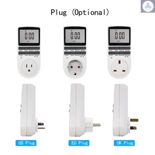 Digital Timer Switch Socket Digital Electronic Timer Switch LCD Display Plug-in Programmable Time Switch Energy Saving Intelligent Electronic Timing Socket