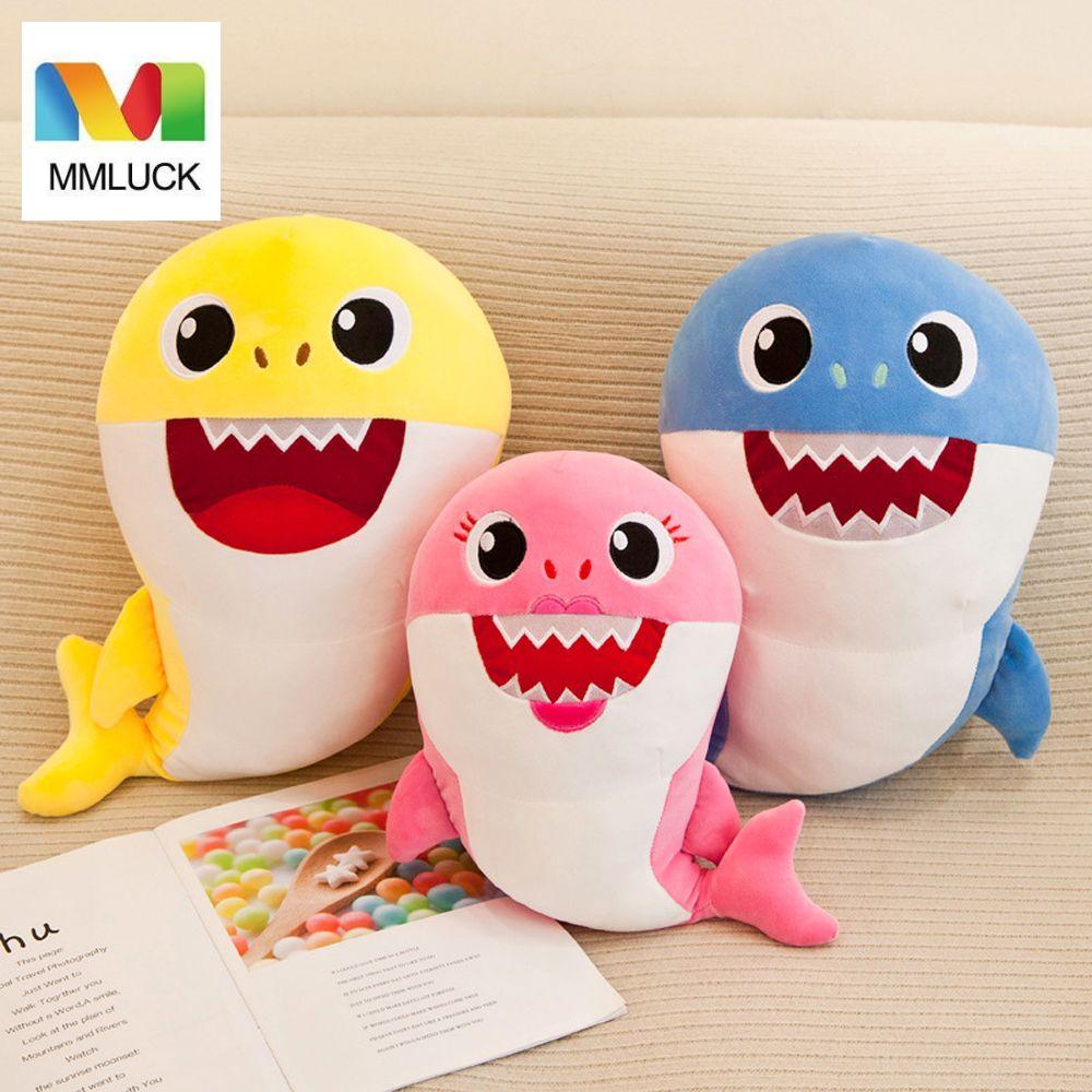 Cá mập nhồi bông MMULCK mềm mại có âm thanh vui nhộn dành cho trẻ em