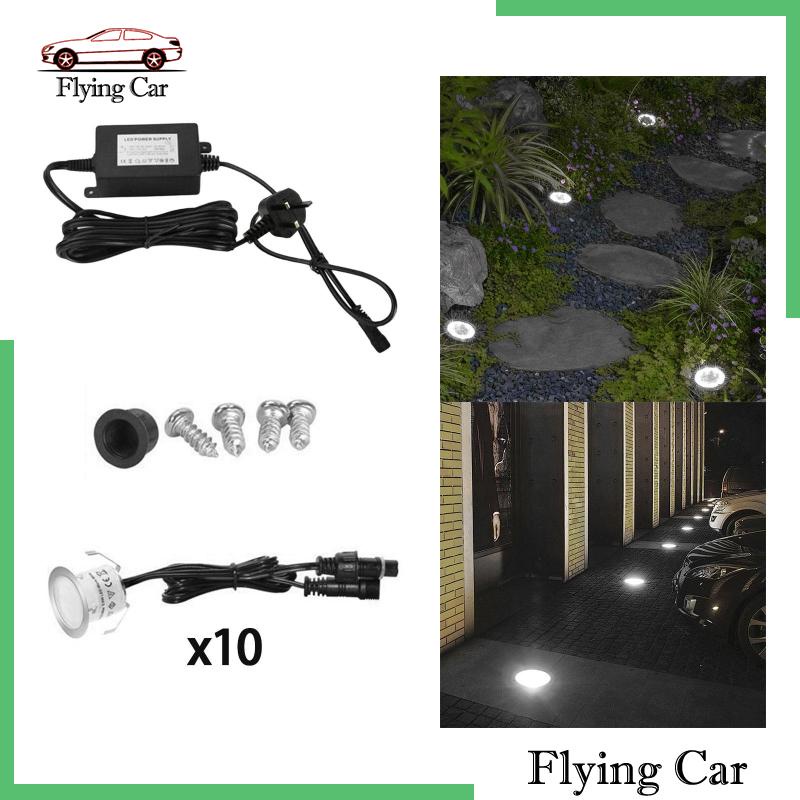 Set 2 Đèn LED IP67 10 Bóng Chống Nước Trang Trí Sân Vườn