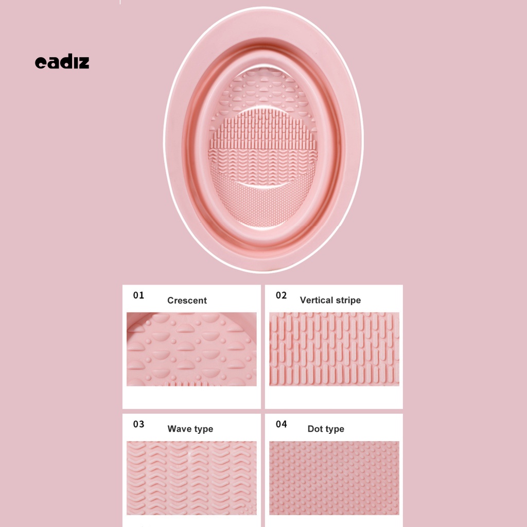 Bộ 3 Dụng Cụ Vệ Sinh Cọ Trang Điểm Bằng Silicon Mềm Độ Co Giãn Cao