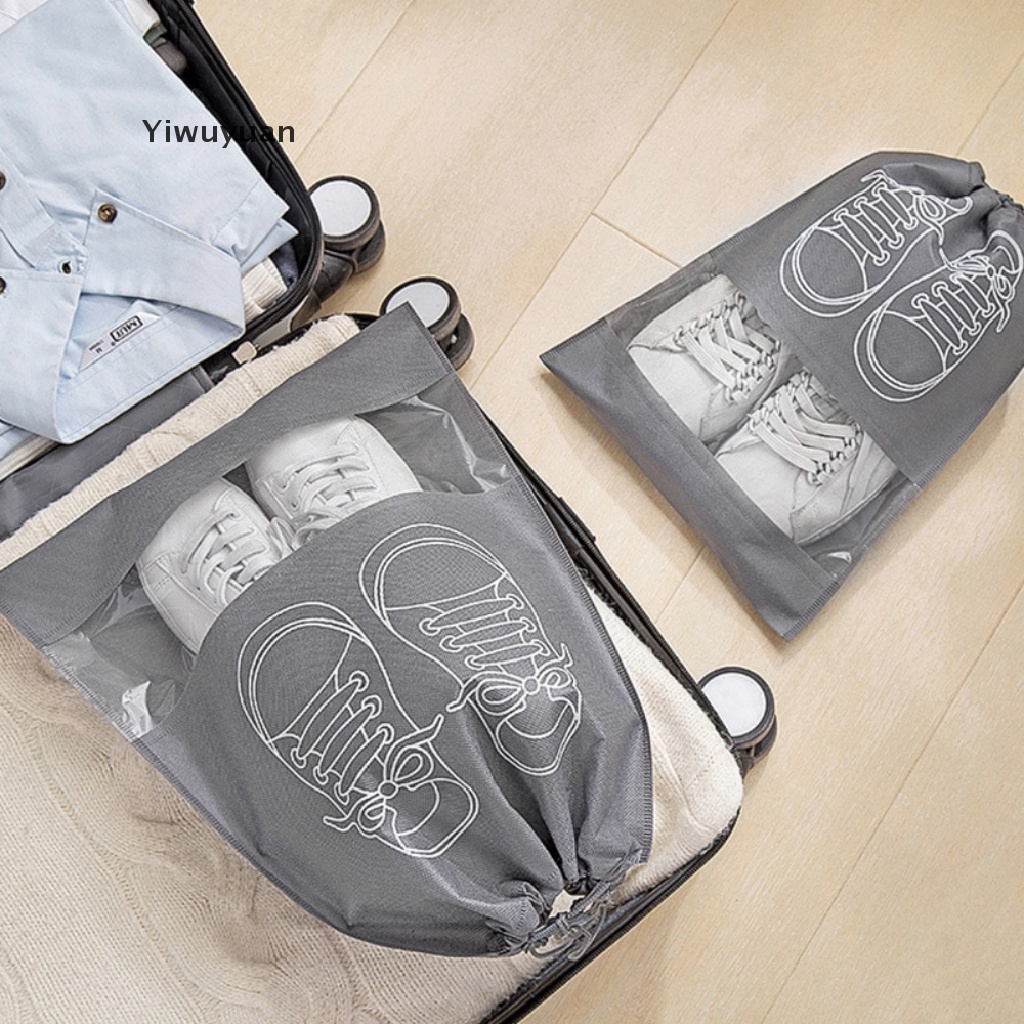 < Yiwuyuan > 10 Túi Đựng Giày Bằng Vải Không Dệt Chống Thấm Nước Nhỏ Gọn Cho Du Lịch Giảm Giá