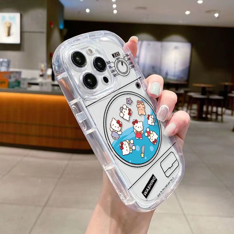 ✅Ốp Điện Thoại Mềm Trong Suốt Chống Sốc Hình Hello Kitty Cho iPhone14 / 138p / 712 / xs 11 Q2VT