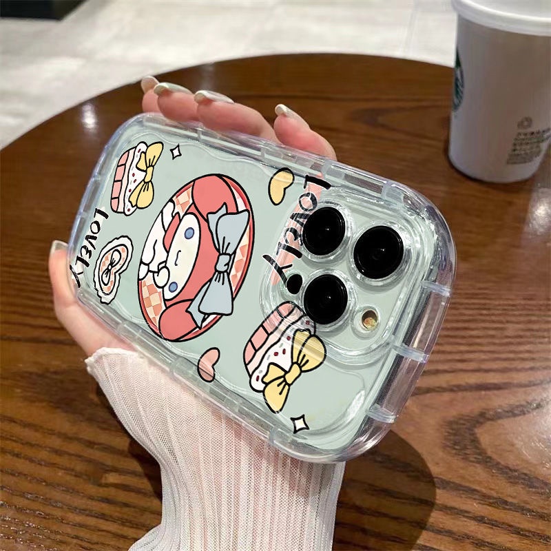 ✅Ốp Điện Thoại Mềm Trong Suốt Chống Sốc In Hình Bướm Melody Cho Iphone 7 13 xs / / 128p xr / 11 14