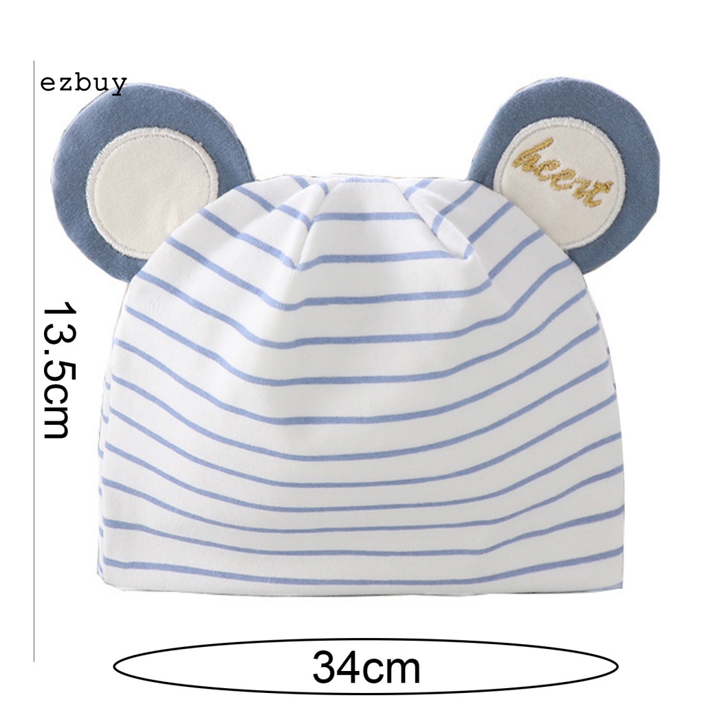 Mũ Beanie Thiết Kế Tai Hoạt Hình Thân Thiện Với Da Cho Bé Sơ Sinh