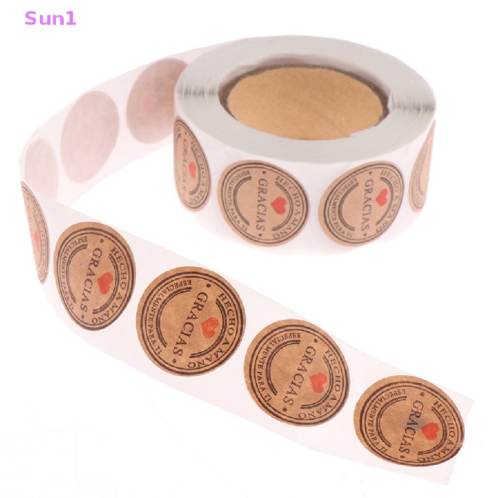 Sun1 &gt; 500 Miếng Dán Nhãn Hiệu Thank You Trang Trí Sổ Tay Thủ Công