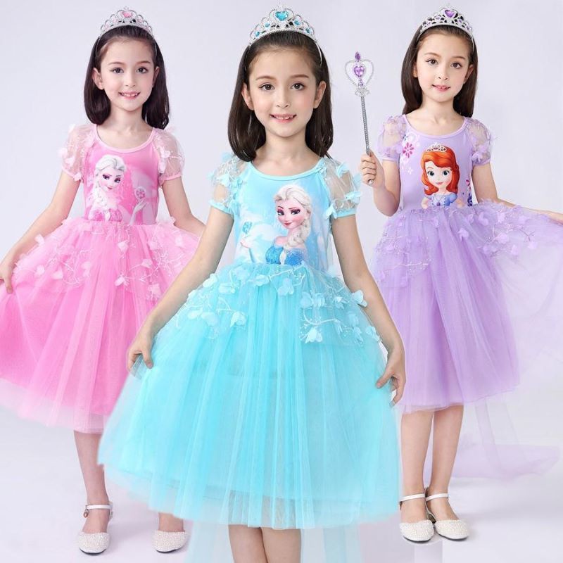 Đầm Hóa Trang Công Chúa Elsa Disney Dễ Thương