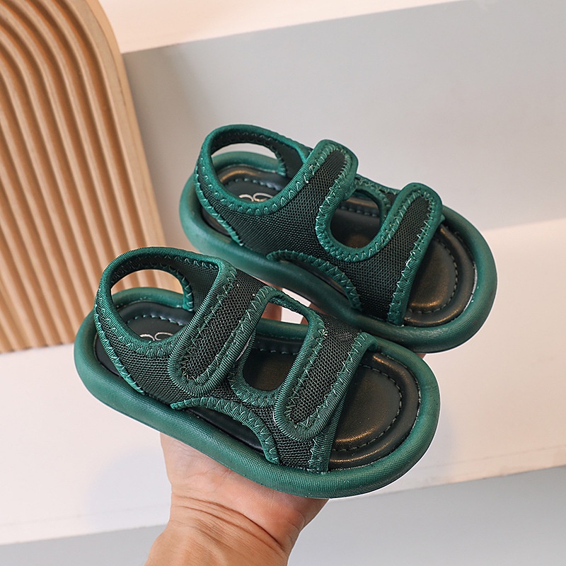 Xăng đan Đế Mềm Chống Trượt Có Thể Điều Chỉnh Phong Cách Hàn Quốc Cho Bé Trai / Gái