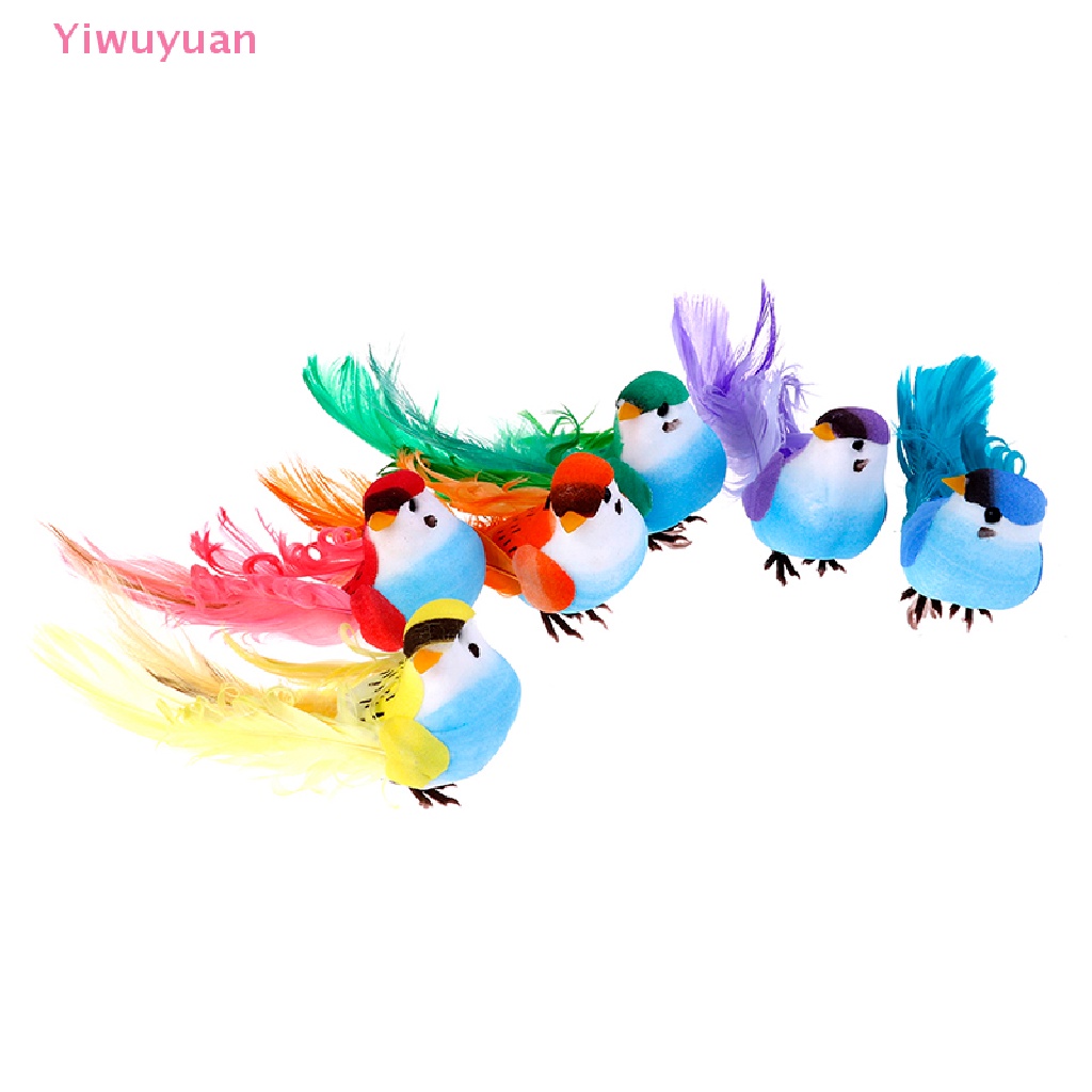 (MớI) Chim Trang Trí XốP Lông Vũ NhiềU MàU SắC
