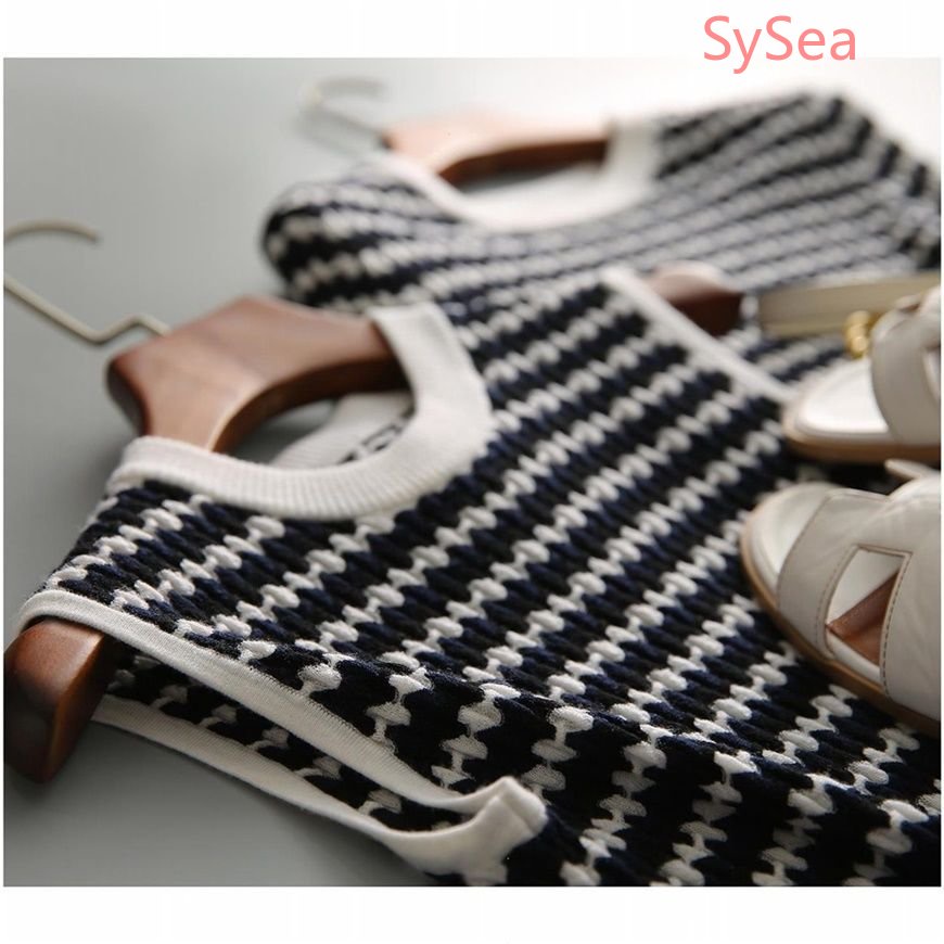 Đầm Dệt Kim Kẻ Sọc Thời Trang Hè Xinh Xắn Cho Nữ