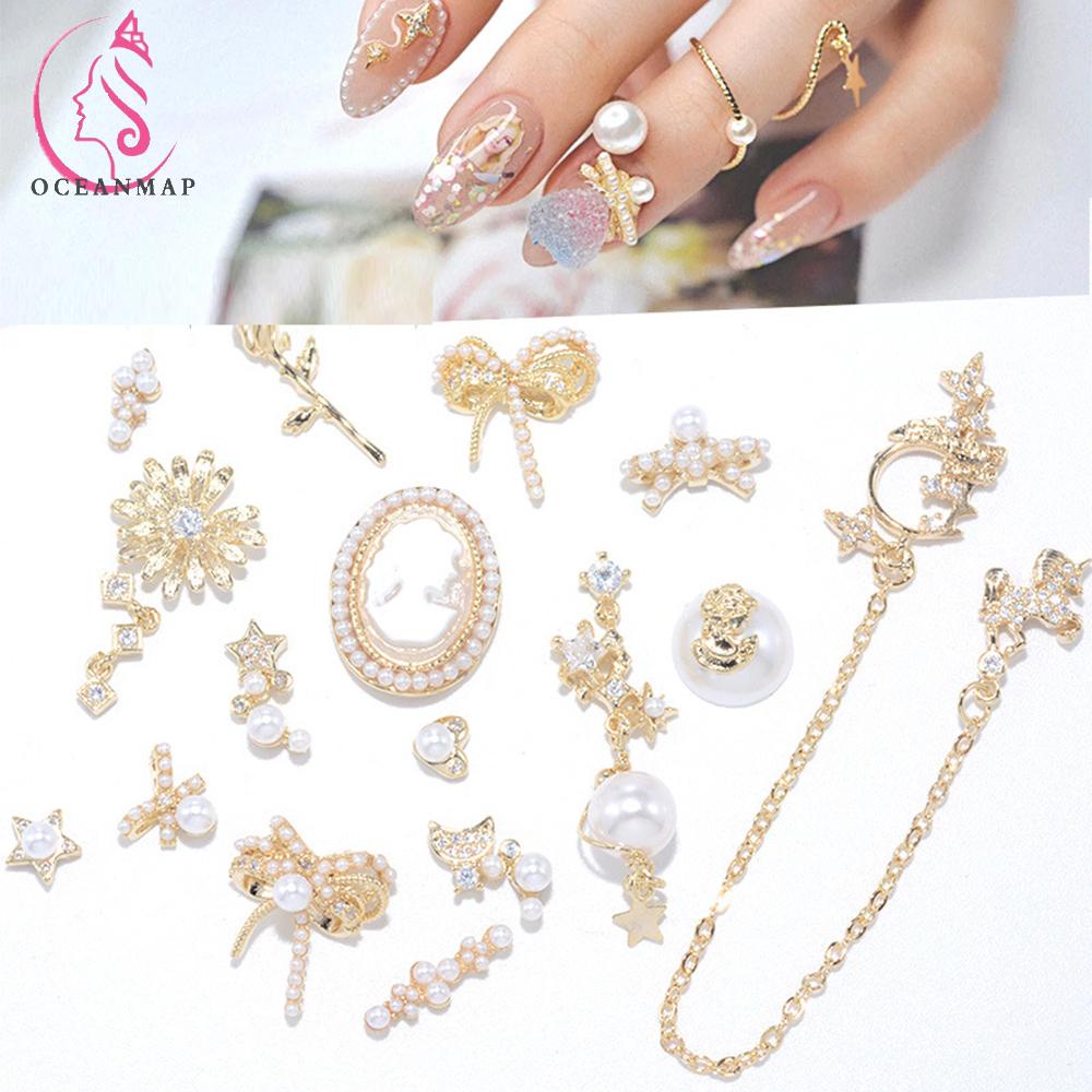 [Hàng mới về] Set 2 Phụ kiện trang trí móng nghệ thuật thiết kế bướm 3D