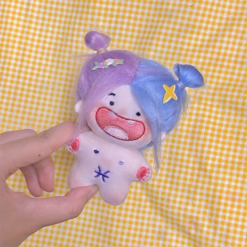 Búp Bê Nhồi Bông Cotton 10cm Hình Cung Hoàng Đạo Tóc Chiên Dễ Thương Vui Nhộn Làm Quà Tặng Sinh Nhật