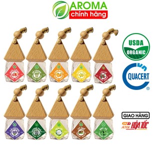 Tinh dầu AROMA tự khuếch tán treo xe ôtô, tinh dầu thơm phòng, tủ áo, chai kim cương