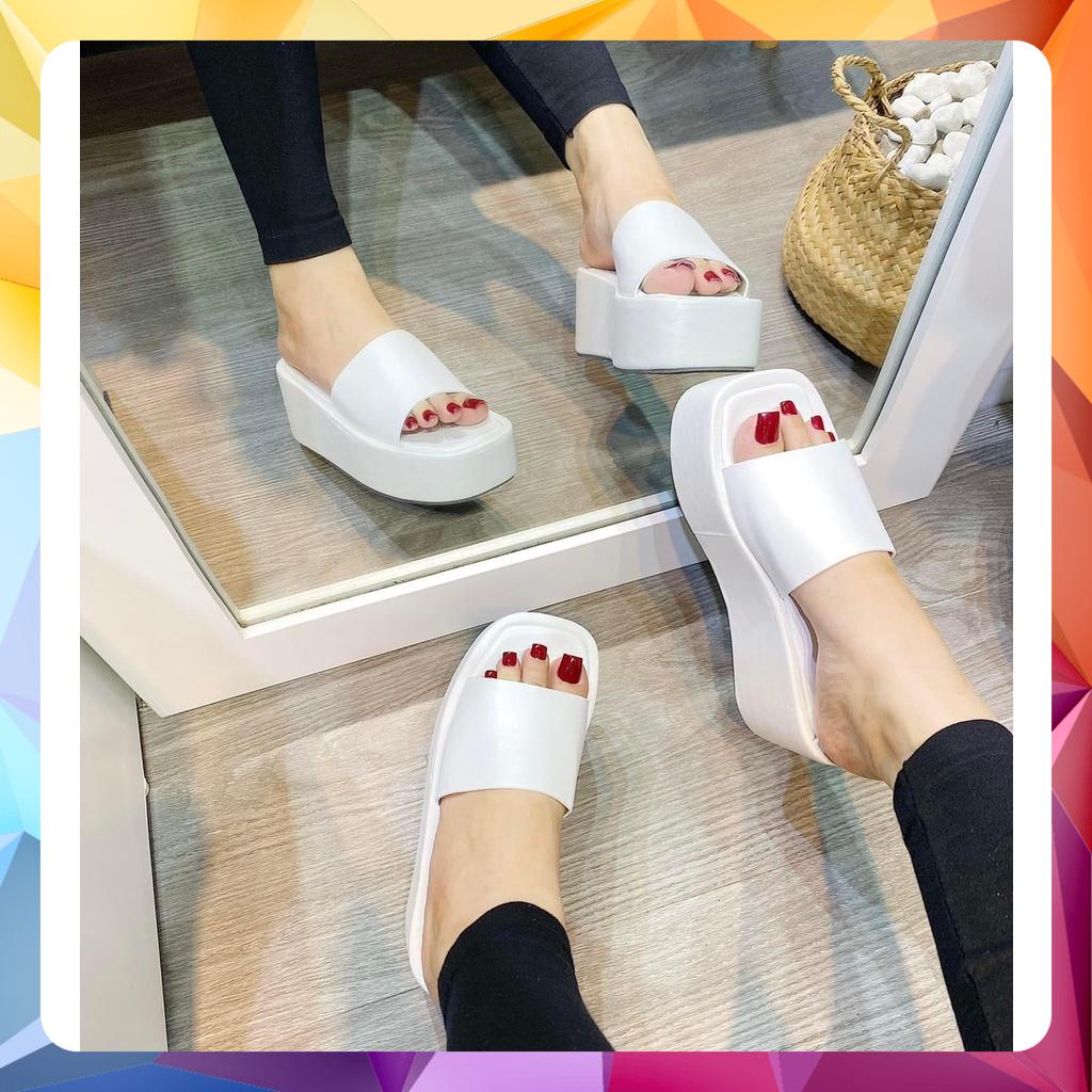 Dép bigsize bánh mì quai ngang cao 7 cm 40-44