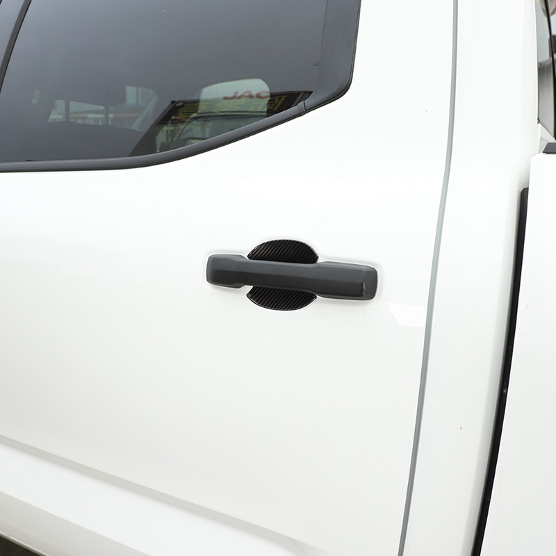 Tay Nắm Cửa Bên Ngoài Bằng ABS Sợi Carbon Màu Đen Cho Toyota Tundra 2022 2023