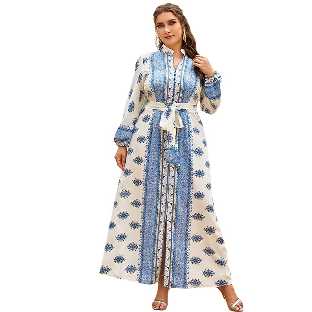 Đầm Tay DàI Plus Size Cho Phụ Nữ HồI GiáO MM0411