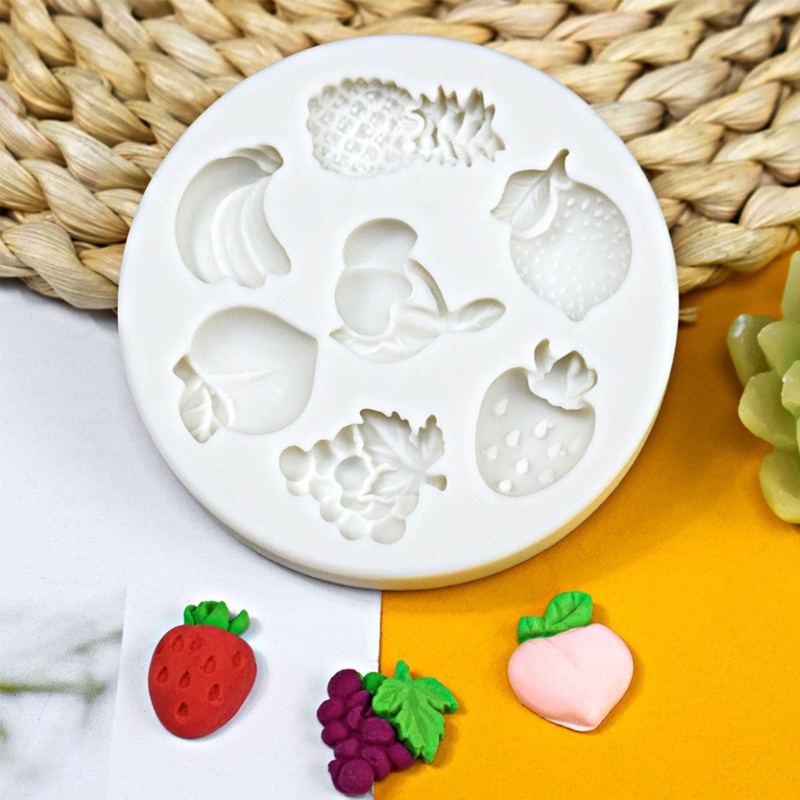Khuôn Silicone Làm Bánh Tạo Hình Hoa Và Trái Cây Độc Đáo Tiện Dụng