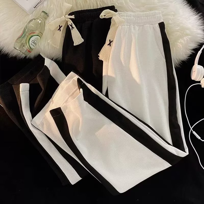 Quần ống rộng Màu Tương Phản Phong Cách Hàn Quốc Thời Trang Xuân Hè Mới Cho Nam