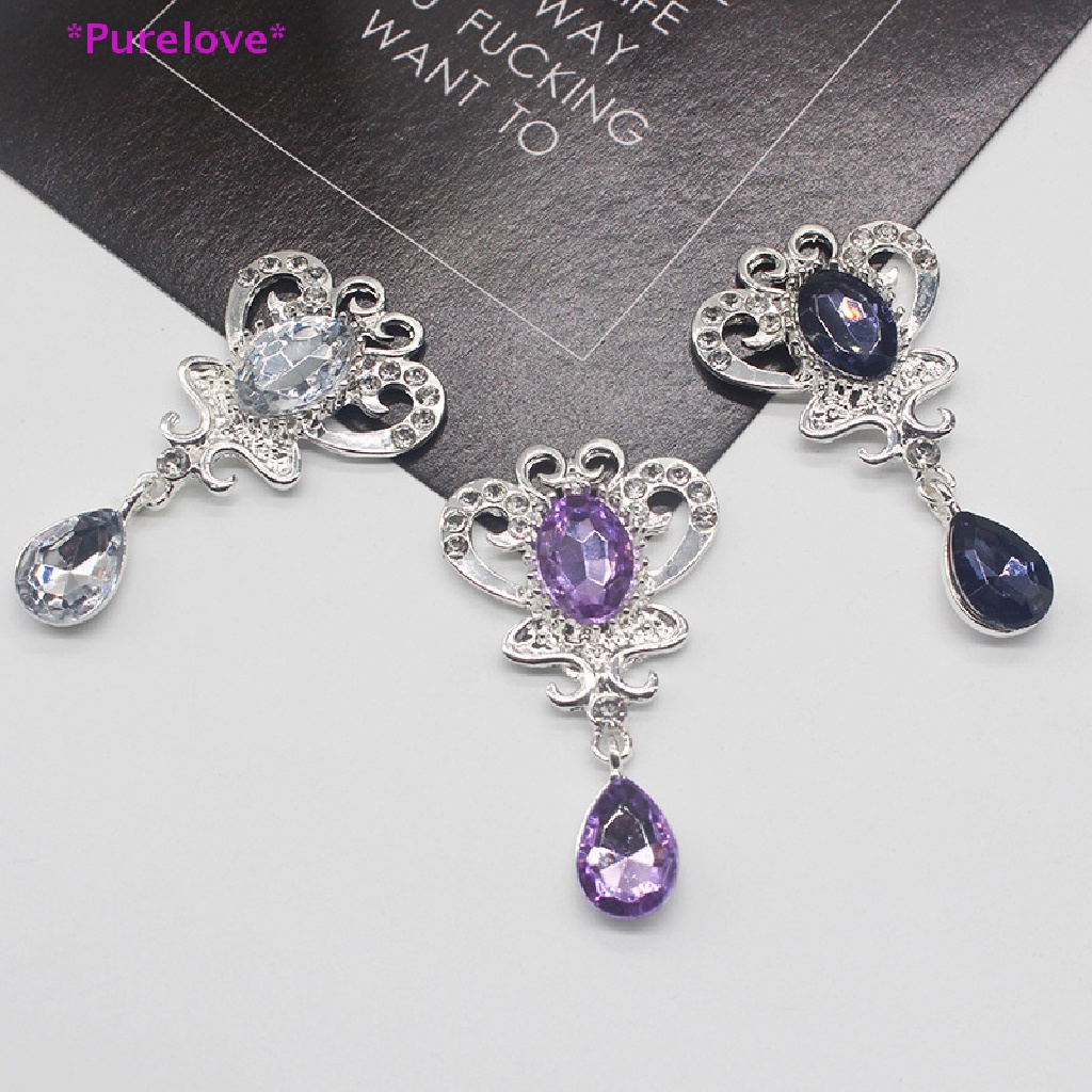 Trâm Cài Tóc Hình Bướm Bằng acrylic Màu Bạc DIY Mới