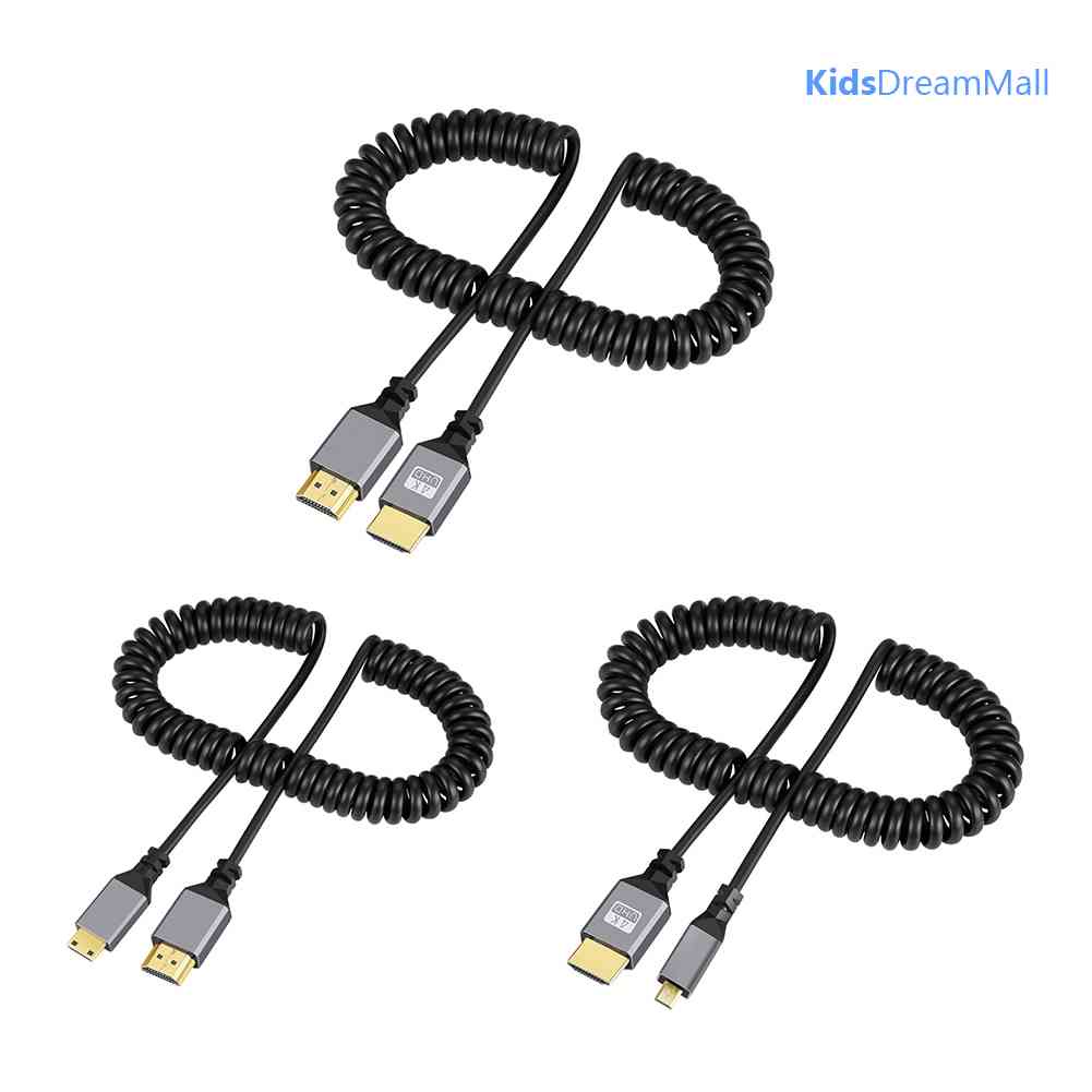 Dây Cáp Lò Xo Nối Dài Đầu Đực Sang Đầu Đực Cho Máy Ảnh