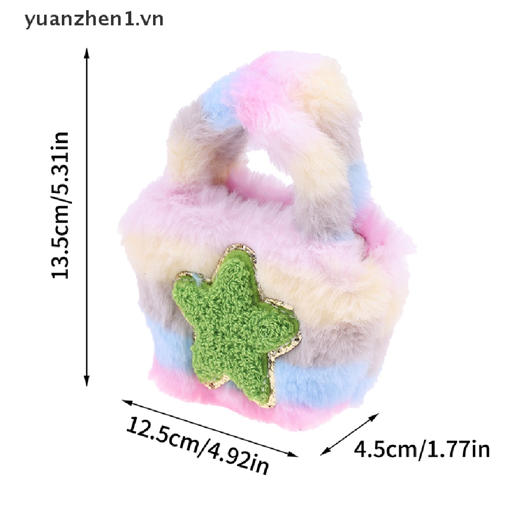 Ví Đựng Tiền Xu / Tai Nghe Mini Bằng Lông Nhung Dễ Thương Xinh Xắn