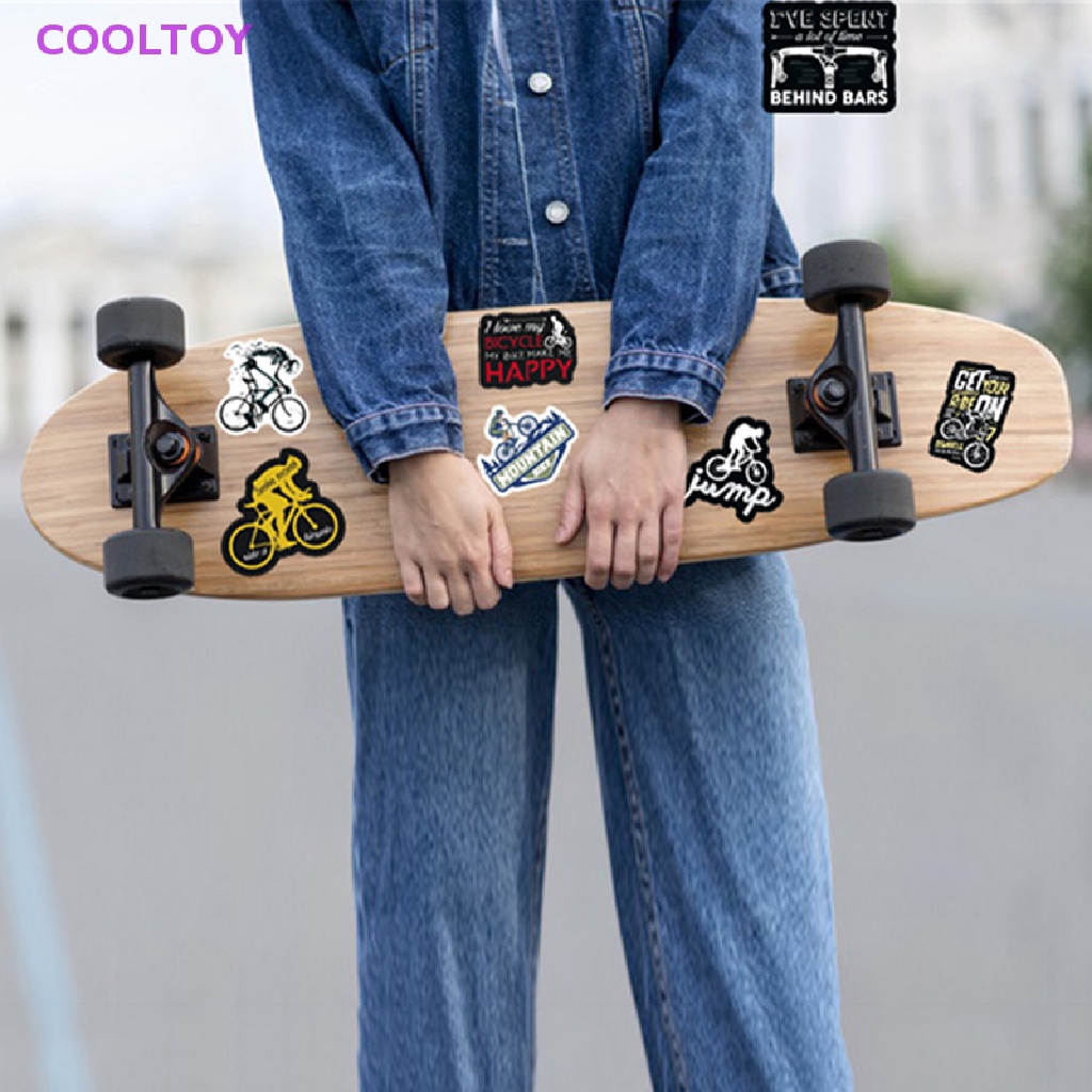Cooltoy Set 50 Miếng Dán Trang Trí Xe Đạp Leo Núi / Du Lịch