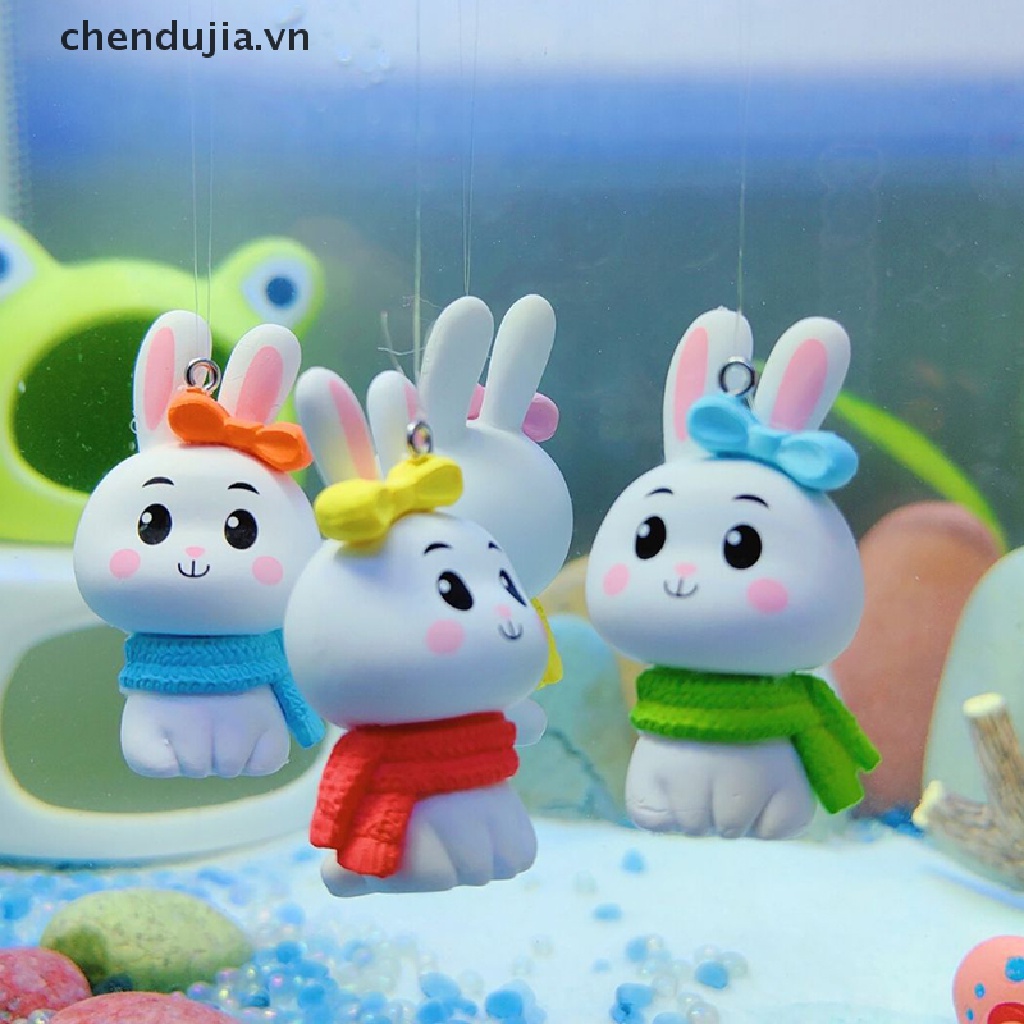 Dây Treo Trang Trí Bể Cá Hình Thỏ Khăn Choàng Cổ Sáng Tạo